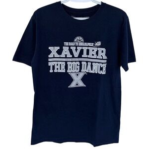 The Victory Xavier Musketeers 2015 March Madness T Shirt Womens Medium Navy Blue